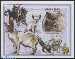 Congo Dem. Republic, (zaire) 1997 Cats S/s, Mint NH, Nature - Cats - Autres & Non Classés