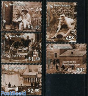 New Zealand 2006 Gold Rush 5v, Mint NH, History - Science - Transport - History - Mining - Ships And Boats - Ungebraucht