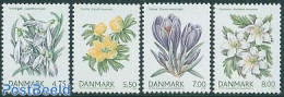 Denmark 2006 Spring Flowers 4v, Mint NH, Nature - Flowers & Plants - Unused Stamps
