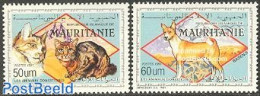 Mauritania 1991 Domestic Animals 2v, Mint NH, Nature - Cats - Dogs - Autres & Non Classés