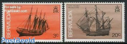 Bermuda 1990 Ships 2v, With Year 1990, Mint NH, Transport - Ships And Boats - Boten