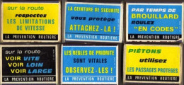 6 Boites D'Allumettes - LA PREVENTION ROUTIERE - Matchboxes