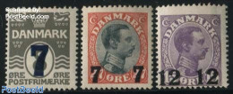 Denmark 1926 Overprints 3v, Unused (hinged) - Unused Stamps