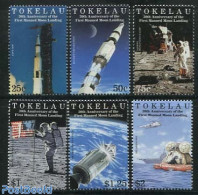 Tokelau Islands 1999 Moonlanding Anniversary 6v, Mint NH, Transport - Ships And Boats - Space Exploration - Schiffe