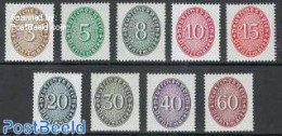 Germany, Empire 1927 On Service 9v, Mint NH - Other & Unclassified