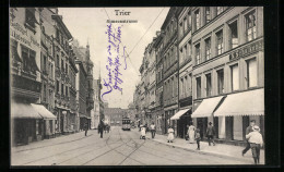 AK Trier, Simeonstrasse, Strassenbahn  - Trier