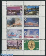 Gambia 1994 Sierra Club 8v M/s, Mint NH, Sport - Mountains & Mountain Climbing - Climbing