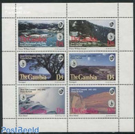 Gambia 1994 Sierra Club 6v M/s, Mint NH, Nature - Sport - Trees & Forests - Mountains & Mountain Climbing - Rotary, Lions Club