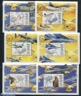 Gambia 1998 80 Years R.A.F. 6 S/s, Mint NH, Transport - Aircraft & Aviation - Flugzeuge