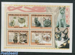 Guinea, Republic 2001 Cats M/s, Mint NH, Nature - Cats - Autres & Non Classés