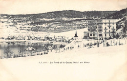 Suisse - LE PONT (VD) Le Grand Hôtel En Hiver - Ed. Jullien J.J. 2639 - Sonstige & Ohne Zuordnung