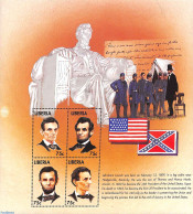 Liberia 1998 Abraham Lincoln 4v M/s, Mint NH, History - American Presidents - Autres & Non Classés