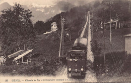 GLION (VD) Chemin De Fer à Crémaillère Montant à Caux - Ed. LL Lévy 20 - Andere & Zonder Classificatie