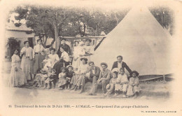 Algérie - AUMALE Sour El-Ghozlane - Tremblement De Terre Du 24 Juin 1910 - Campement D'un Groupe D'habitants - Ed. W. Mo - Other & Unclassified