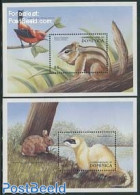 Dominica 1999 Animals 2 S/s, Mint NH, Nature - Animals (others & Mixed) - Dominicaine (République)