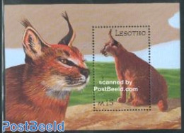 Lesotho 2001 Caracal S/s, Mint NH, Nature - Animals (others & Mixed) - Cat Family - Lesotho (1966-...)
