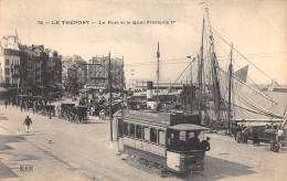 76-LE TREPORT-QUAI FRANCOIS 1 ER-TRAMWAY-N 6009-H/0261 - Le Treport