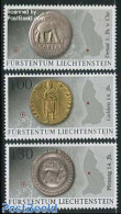 Liechtenstein 2014 Archeology, Coins 3v, Mint NH, History - Various - Archaeology - Maps - Money On Stamps - Ongebruikt