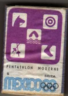 Boite D'Allumettes - JEUX OLYMPIQUES MEXICO 1968 - Pentathlon Moderne - Zündholzschachteln