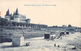 45-SULLY SUR LOIRE-LE CHATEAU-CABINE DE PLAGE-N 6009-G/0115 - Sully Sur Loire