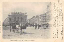 34-MONTPELLIER-PLACE DE LA COMEDIE-ATTELAGE-N 6009-G/0013 - Montpellier