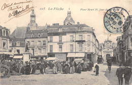 72-LA FLECHE-JOUR DE MARCHE-PLACE HENRI IV-N 6009-F/0357 - La Fleche