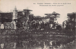 Vietnam - DOSON - Fêtes Du 15 Août 1904 - Promenade Du Buffle Gagnant - Ed. Union Commerciale 43 - Vietnam