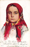 Ukraine - Peasant Girl, By Painter Aleksander Augustynowicz - Publ. D. G. In Lvi - Ukraine