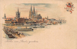 Köln (NW) Köln Von Deutz Gesehen Litho Verlag J. G. Schmitzische, Köln - Köln