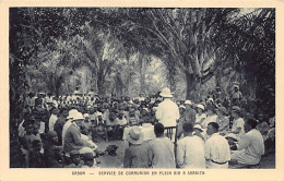 Gabon - Service De Communion En Plein Air à Samkita - Ed. Société Des Missions Etrangères  - Gabon