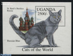Uganda 1994 Russian Blue S/s, Mint NH, Nature - Cats - Autres & Non Classés