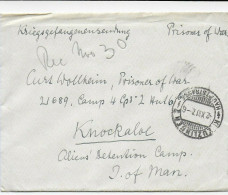 Brief Aus Kreuzlingen Nach Knockaloe Internment Camp, Isle Of Man, 1917 Kgf, PoW - Briefe U. Dokumente