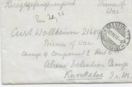 PoW, Kgf: Brief 1917 Aus Kreuzlingen Nach Isle Of Man, Knockaloe Internment Camp - Feldpost (Portofreiheit)