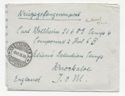 Kgf, PoW: 1918 Kreuzlingen Nach Isle Of Man, Knockaloe Aliens Detention Camp - Lettres & Documents