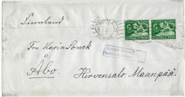 Großes Streifband Berlin 1940 Nach Finnland, MiNr. Z738 MeF - Lettres & Documents