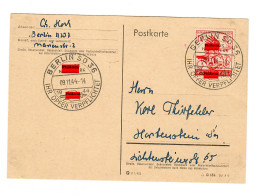 FDC Postkarte: Berlin 1944 Nach Hartenstein - Briefe U. Dokumente