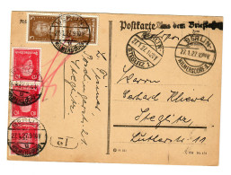 Postkarte Berlin 1927 Nach Steglitz - Aus Dem Briefkasten - Lettres & Documents