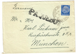 Brief PAQUEBOT, Deutsche Schiffspost Bremen-Ostafrika, SS Gneisenau 1939 - Lettres & Documents