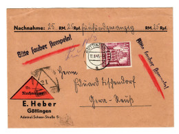 Nachnahme Göttingen 1941 Nach Gera, EF - Briefe U. Dokumente