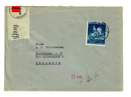 Brief Von Solingen Nach Kopenhagen, EF, Zensur - Lettres & Documents
