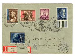 Einschreiben Wien Nach Berlin, Europäischer Postkongress 1942,  MiNr. 802 !!! - Storia Postale