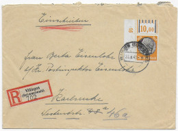 Einschreiben Villingen-Schweningen, 1941; MiNr. 528 WOR, Druckerzeichen 16 - Storia Postale