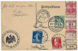 Feldpostkarte 1914 Von Lille: Reserve Artillerie-Munitions-Kolone - Feldpost (franchise)