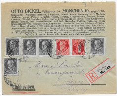 Einschreiben München, 1919 Nach Bern, MiNr K6 - Briefe U. Dokumente
