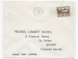 Brief Von Jersey, 1943, Druck Rückseite Nach St. Helier - Occupation 1938-45