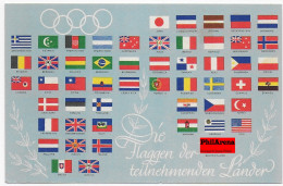 Olympiade 1936: Flaggen Der Teilnehmenden Länder - Covers & Documents