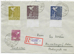 Einschreiben Wiesbaden-Biedrich 1948 Nach Oberesslingen - Lettres & Documents