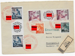 Einschreiben Prag Mit Sonderstempel Nach Stuttgart, 1941 - Occupation 1938-45