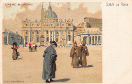 ROMA - S. Pietro In Vaticano - Litografia F.lli Tensi - Otros Monumentos Y Edificios