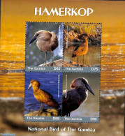 Gambia 2017 Hamerkop 4v M/s, Mint NH, Nature - Birds - Gambia (...-1964)
